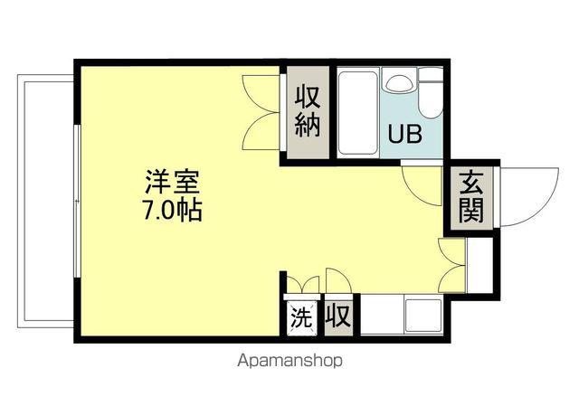 ラメゾンコマ(1K/5階)の間取り写真