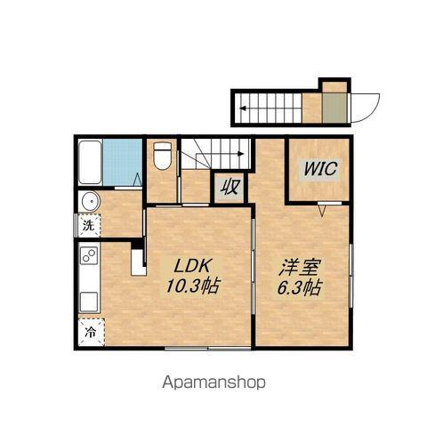 イシベセントラル(1LDK/2階)の間取り写真