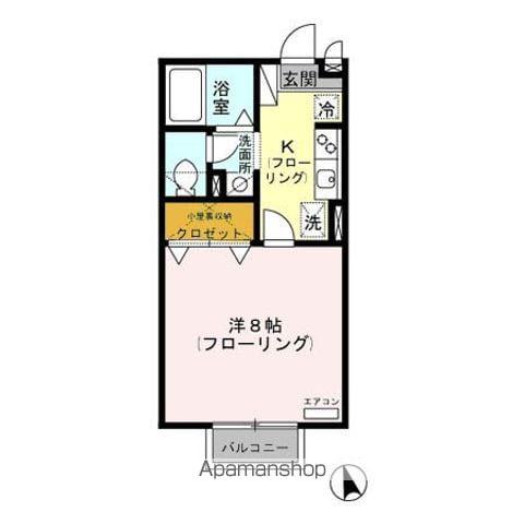 エクセレントタウン・村井A(1K/2階)の間取り写真