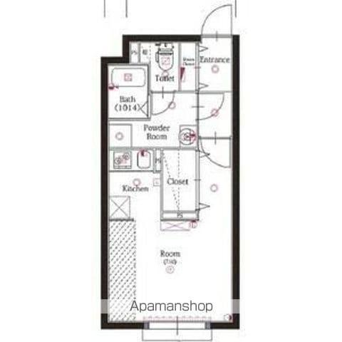 クレストタップ名古屋ウエスト(1K/3階)の間取り写真