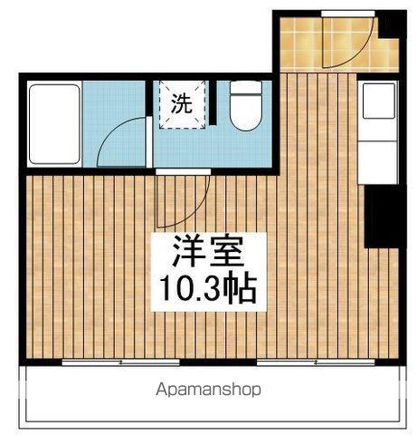 スタック新潟(ワンルーム/8階)の間取り写真