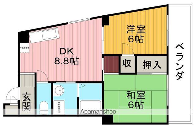 エレガンス穂積 5号館(2DK/1階)の間取り写真