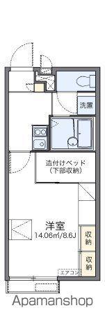 レオパレス俵口ヒルズ(1K/2階)の間取り写真
