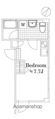 アパートメントTS02(ワンルーム/1階)の間取り写真