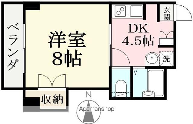 LIFOX GENIAL(1DK/3階)の間取り写真