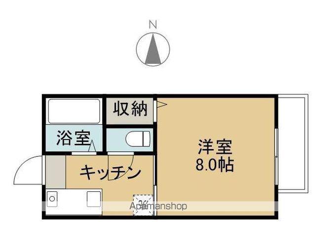 ニッセキハイツ古川(1K/2階)の間取り写真