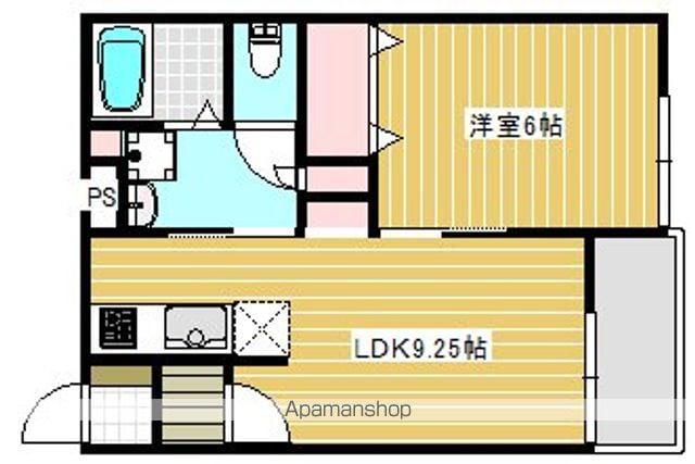 ジョイハウス B棟(1LDK/1階)の間取り写真