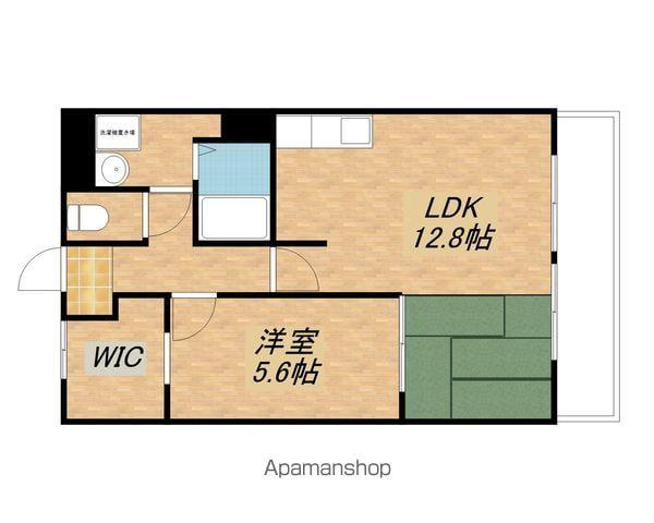パンセハイツ近江(1LDK/3階)の間取り写真