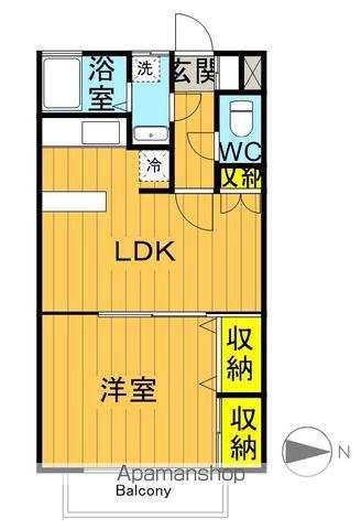 ニューハイツ舘(1LDK/2階)の間取り写真
