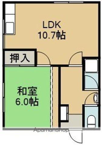 ジョイナス宮前Ⅲ(1LDK/1階)の間取り写真