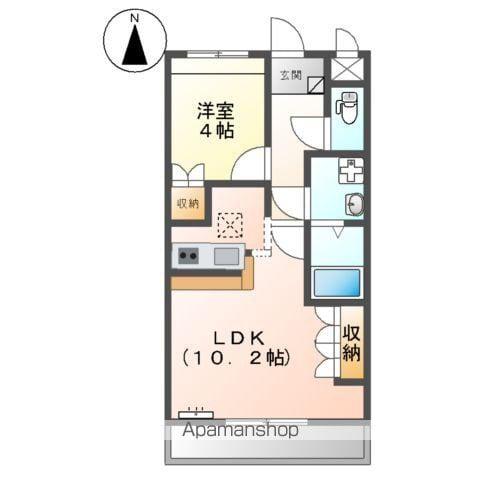 メゾンブランシュ(1LDK/1階)の間取り写真