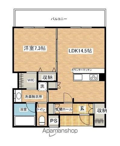 パークヒルズ泉(1LDK/2階)の間取り写真