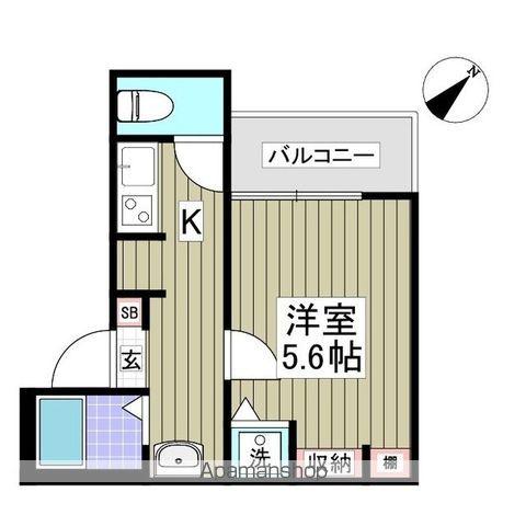 ラフィネ(1K/1階)の間取り写真