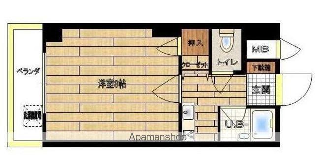 スカイコート宮崎Ⅱ(1K/5階)の間取り写真