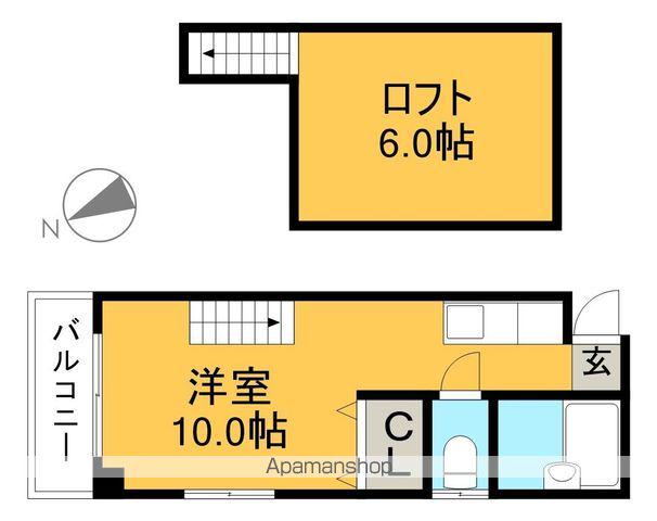 パインヴィレッジ(ワンルーム/3階)の間取り写真