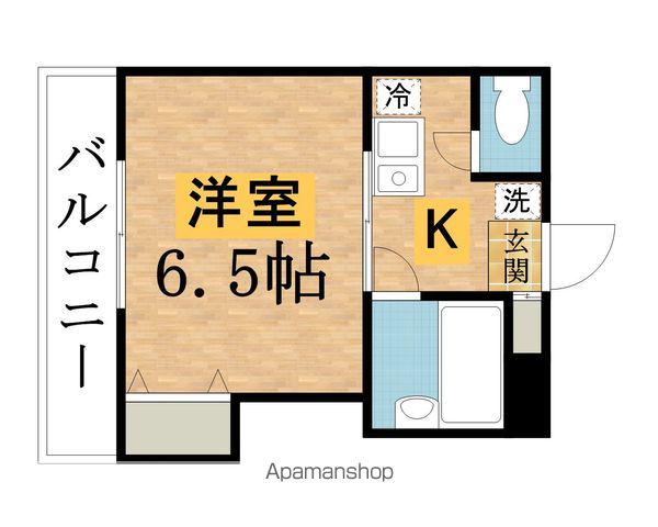 クラシーバ(1K/3階)の間取り写真