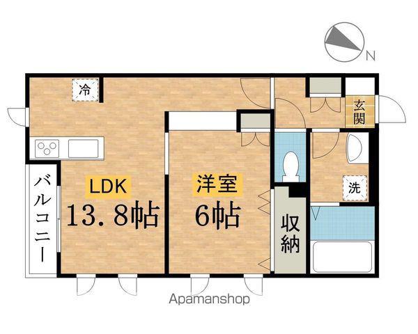 CANTABILE(1LDK/2階)の間取り写真