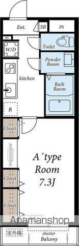 グレイス大塚帝京大学(1K/1階)の間取り写真