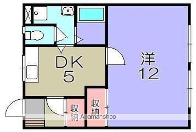 ヴィラシメノ(1DK/1階)の間取り写真