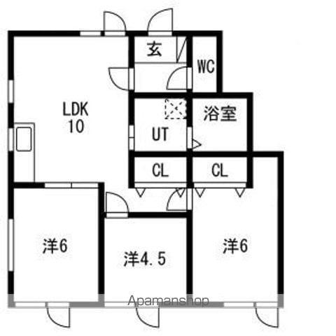 EAGLEHOUSE MAMACHI(3LDK/1階)の間取り写真