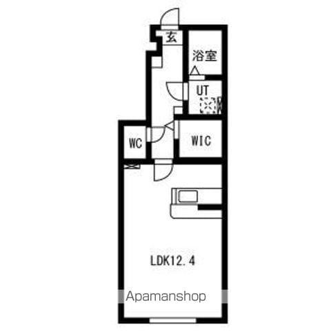 グランシード永盛(1K/1階)の間取り写真