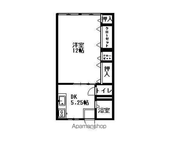吉田ハウス(1DK/1階)の間取り写真