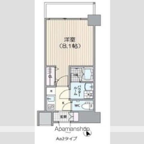 オーキッドレジデンス船橋本町(1K/4階)の間取り写真