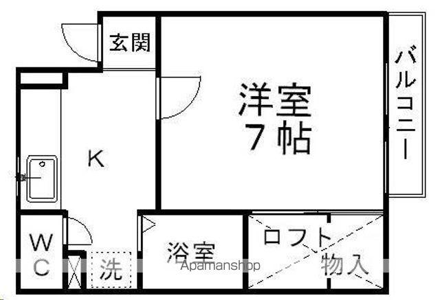 ピースフル泉12(1K/3階)の間取り写真