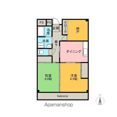 Iマンション3(3K/2階)の間取り写真