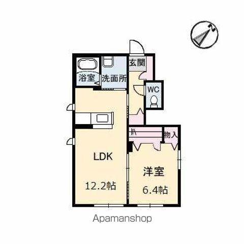 エターナルメゾン(1LDK/1階)の間取り写真