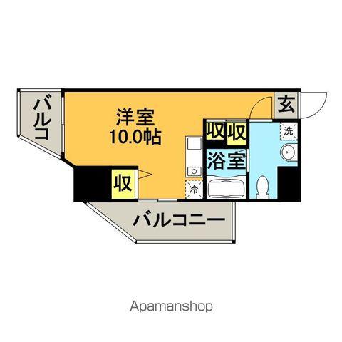 サヴォイバルビゾン(ワンルーム/2階)の間取り写真