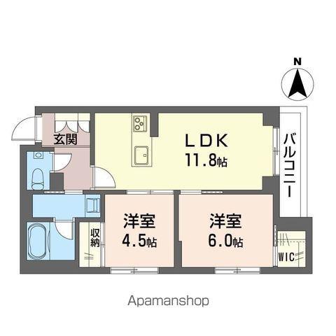 ベルクール(2LDK/3階)の間取り写真