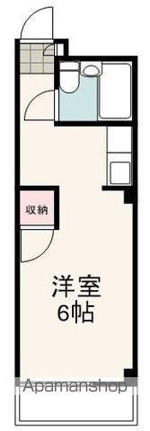 シティハイツ春日(ワンルーム/2階)の間取り写真