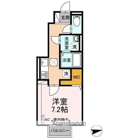 DS COCO(1K/1階)の間取り写真