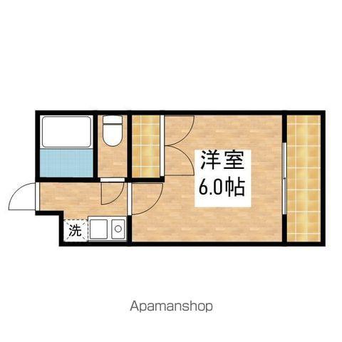 MHOUSE(1K/3階)の間取り写真