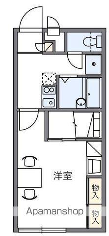 レオパレスMAJESTY22(1K/2階)の間取り写真