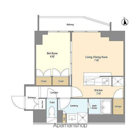 グランデ エテルノ(1LDK/9階)の間取り写真