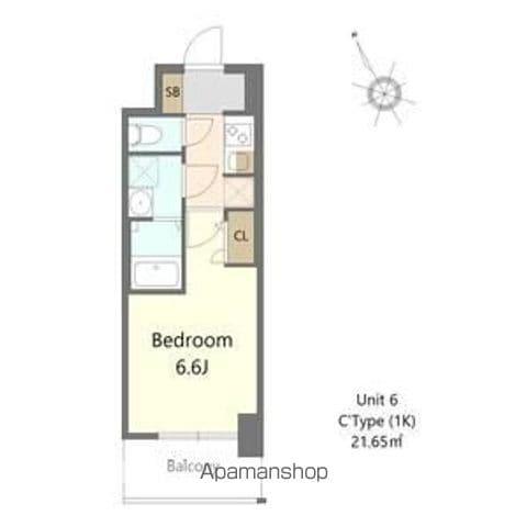 S-RESIDENCE堺浜寺BROAD(1K/4階)の間取り写真