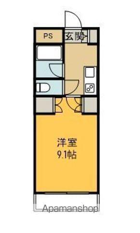 OSTクレスタ(1K/1階)の間取り写真