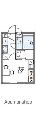 レオパレス浜名 森(1K/2階)の間取り写真