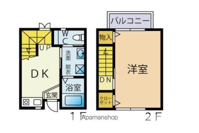 セーブル六本松南(1DK/1階)の間取り写真
