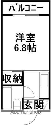 YSハイツ(ワンルーム/3階)の間取り写真
