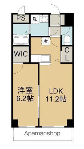 WINDOM亀川駅前(1LDK/1階)の間取り写真