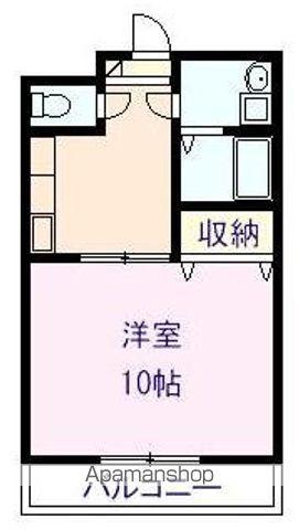 スズカ沖野上(1K/2階)の間取り写真