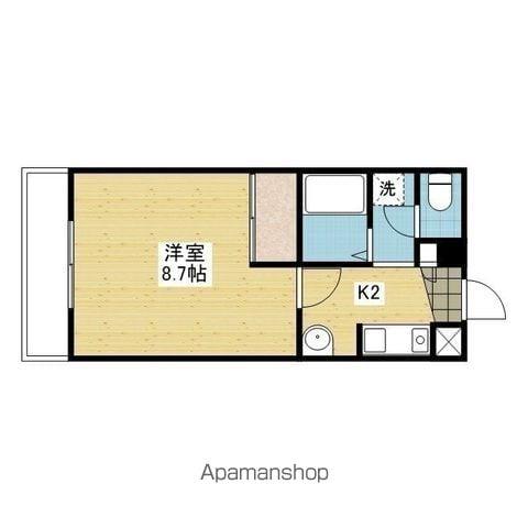 コスモリヴェール(1K/2階)の間取り写真