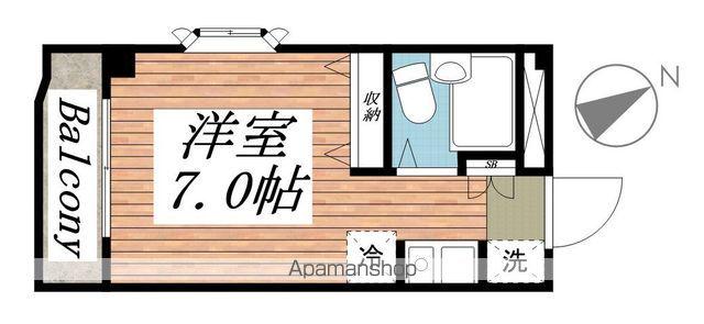 エステート富士見(1K/2階)の間取り写真