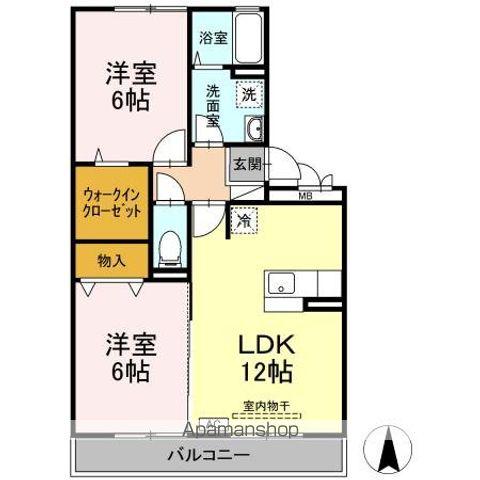 YSレジデンス(2LDK/2階)の間取り写真