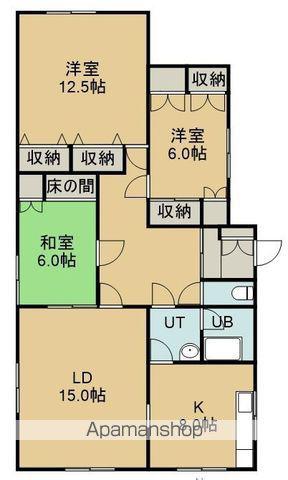 ライブタウン富岡Ⅱ(3LDK/1階)の間取り写真