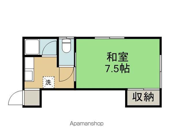 コーポわかな(1K/1階)の間取り写真