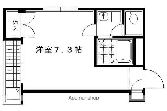 TOST栄洛館(1K/2階)の間取り写真